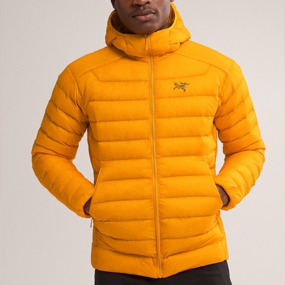 Arc’teryx • Lightweight Cerium Hoodie Size Extra Large Edziza Yellow Orange - Picture 16 of 16